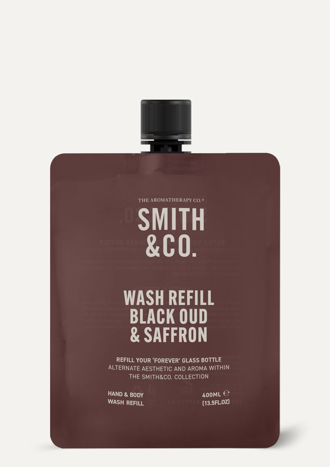 Smith & Co. Wash Refill 400ml - Black Oud  & Saffron