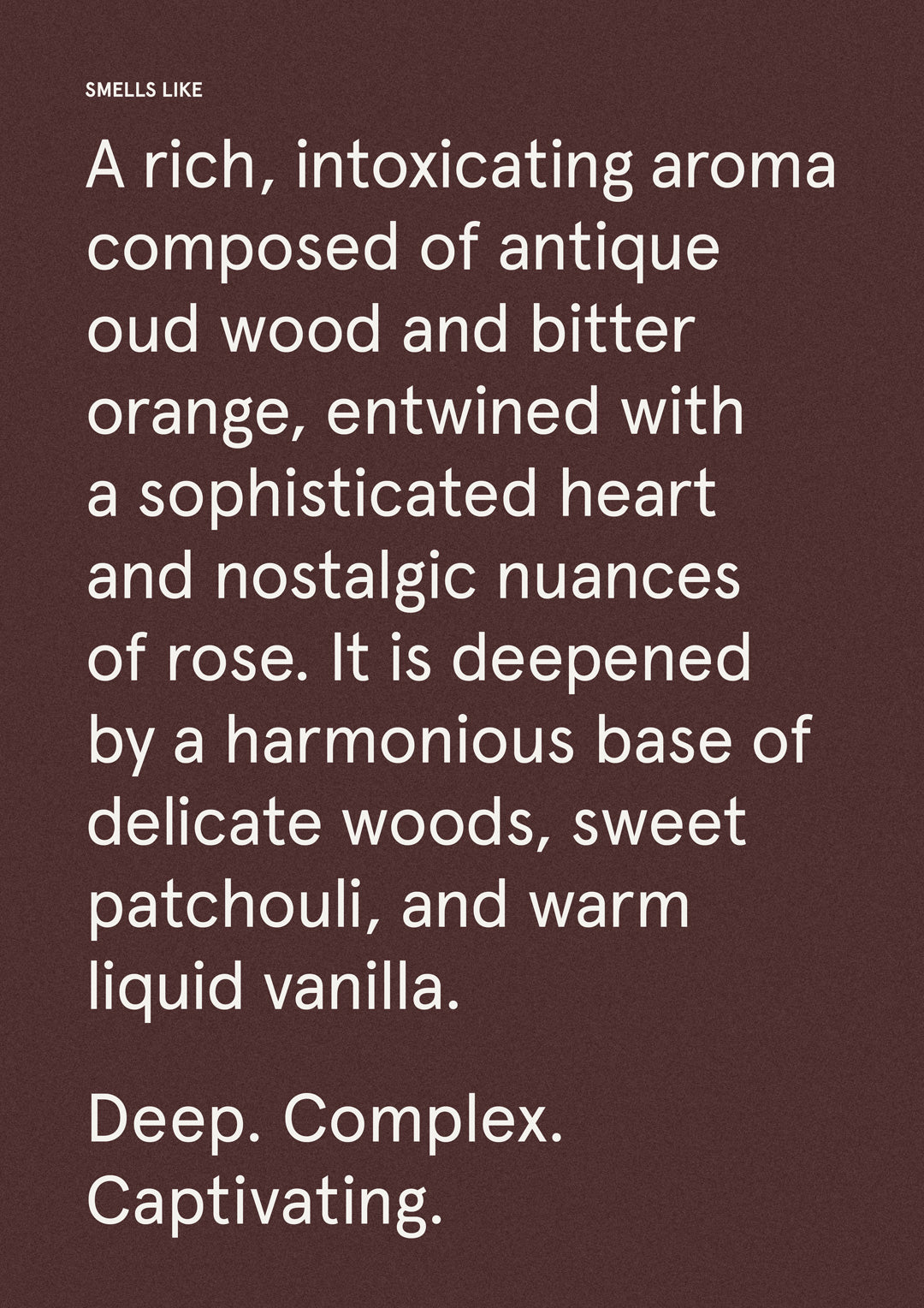 Black Oud  & Saffron