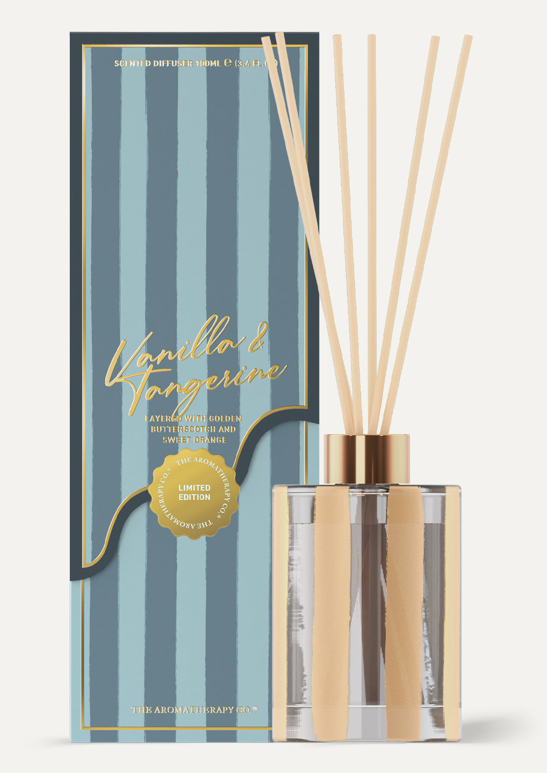 Festive 100ml Diffuser - Vanilla & Tangerine